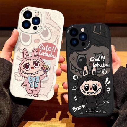 2025 Latest Labubu Apple 16Promax Phone Case 15plus Painted 14pro Sheepskin 13 Labubu 12 Full Pack Phone Case。